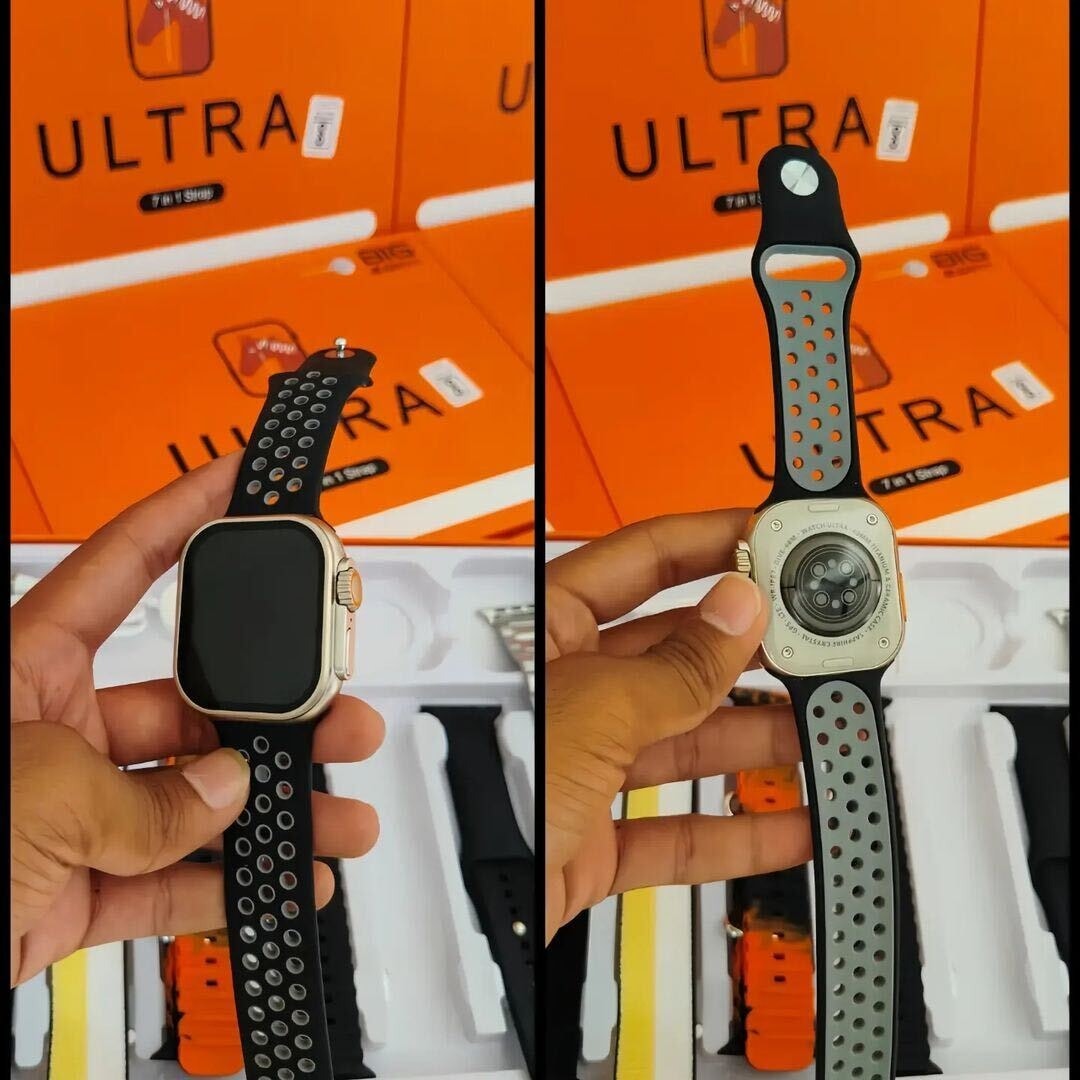 7 In 1 Ultra Smart Watch Series 8 -7 Straps