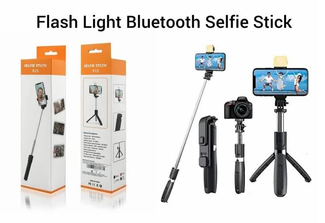 Selfie Stick With LED Light & Bluetooth button 