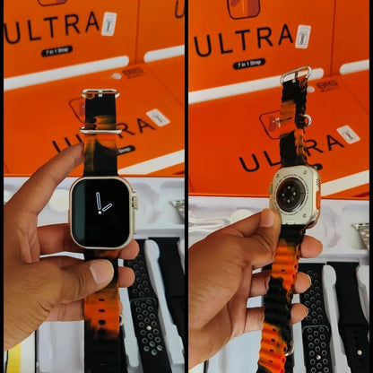 7 In 1 Ultra Smart Watch Series 8 -7 Straps