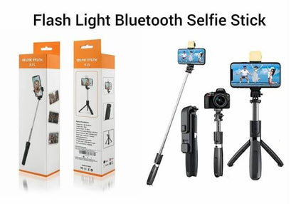 Selfie Stick With LED Light & Bluetooth button  ‎
